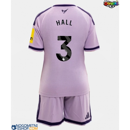 Otroški Nogometni dresi Newcastle United Lewis Hall #3 Tretji 2026-27 Kratek Rokav (+ Kratke hlače)